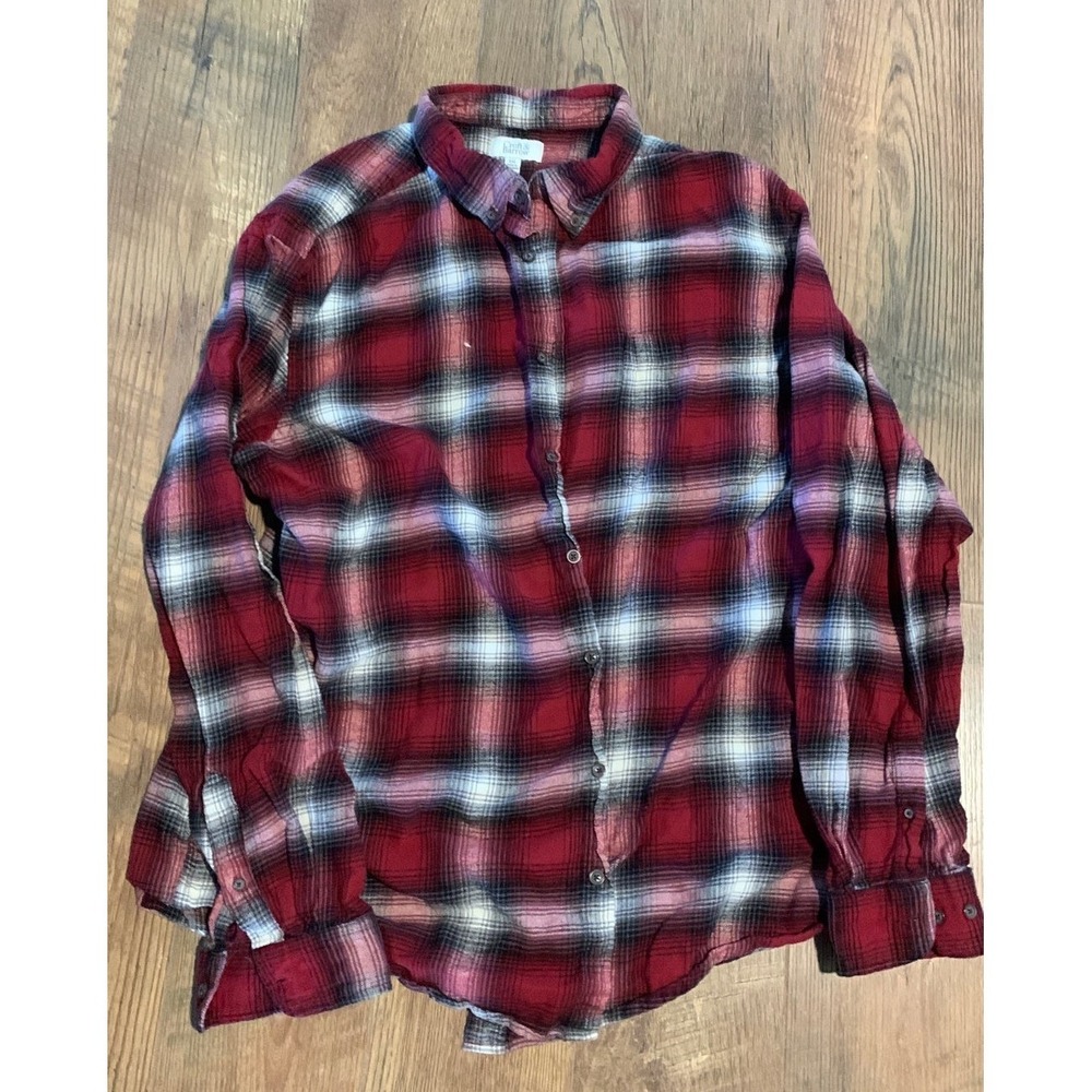 Mens button down flannel shirt‎ 2 XL